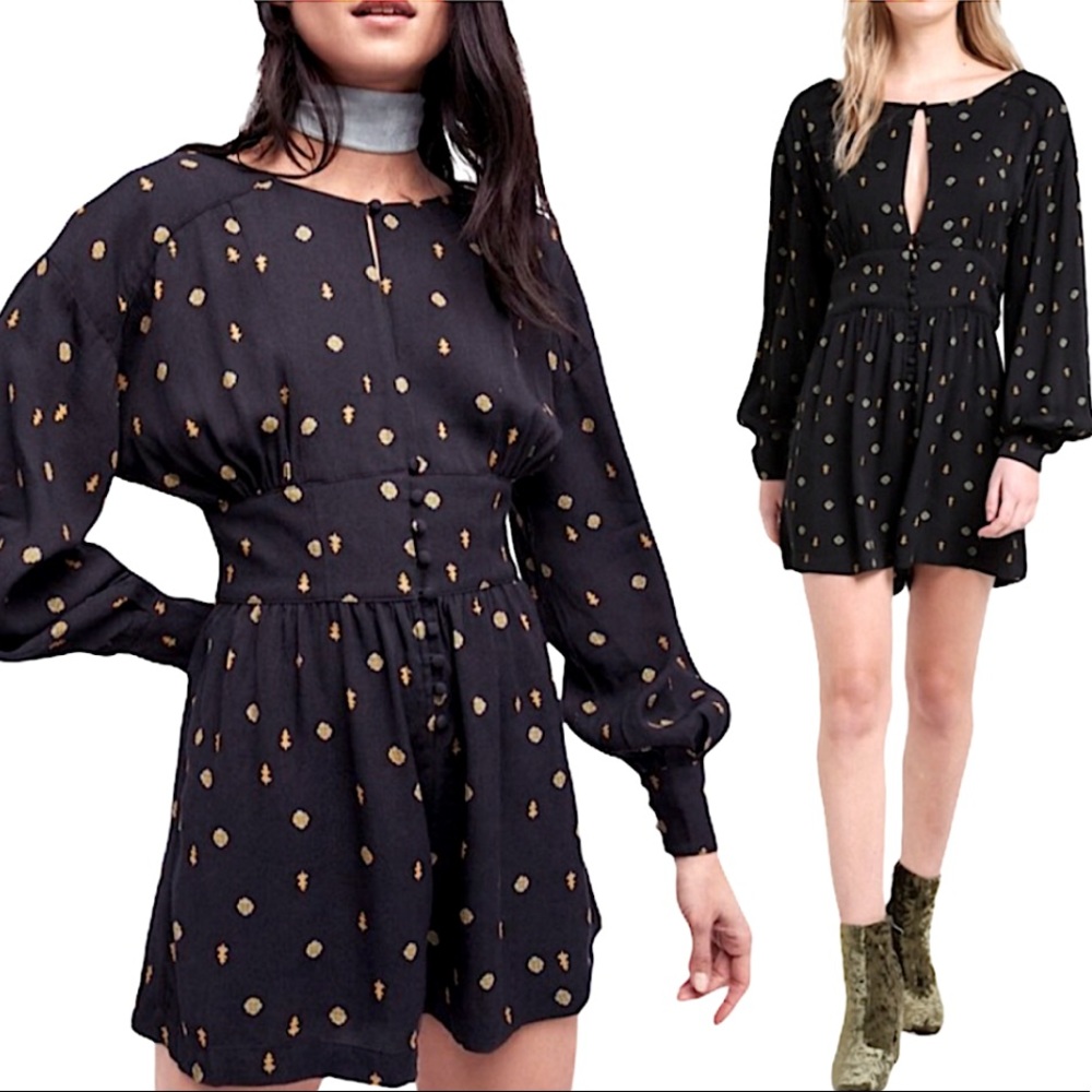 NWT Free People Woodstock love grows Romper - Picture 1 of 10